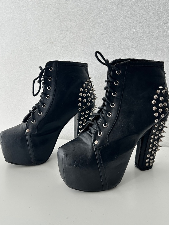 Shoes - Platform Boots Studded- Lolita Style